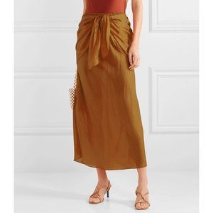 Mes Demoiselles Silk Nereide Skirt in Gold